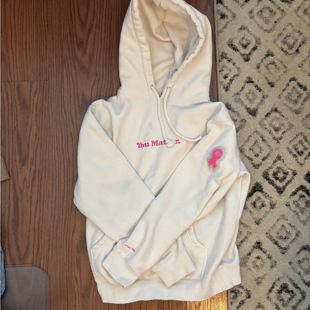 "You Matter" Hoodie - 2019 Breast Cancer Awareness Edition - Cream XS